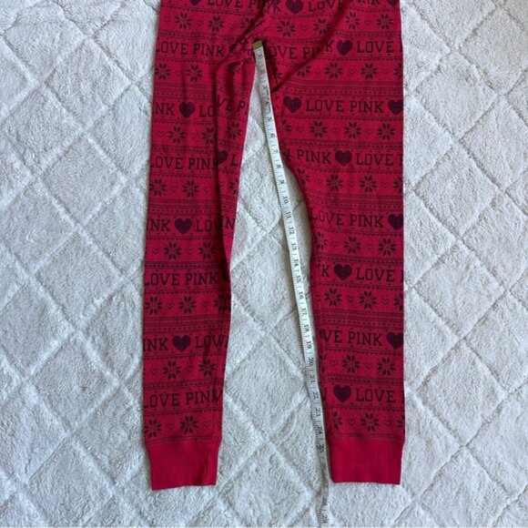 Victoria's Secret Pink | Thermal "Love Pink" Waffle Pajama Bottoms | Size Small - Picture 7 of 8